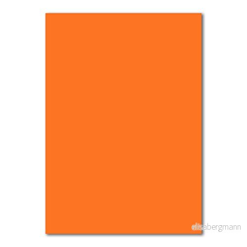 50 ark DIN A5 papper orange 120 g 14,8 x 21 cm pysselark lerpapper pysselpapper brevpapper färger glad av GUSTAV NEUSER by 4251924498589