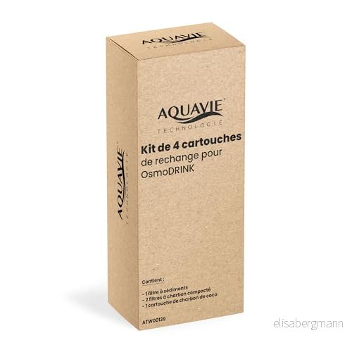 Aquavie Technologie Set med 4 reservpatroner för OsmoDRINK vattenreningssystem 3666971001391