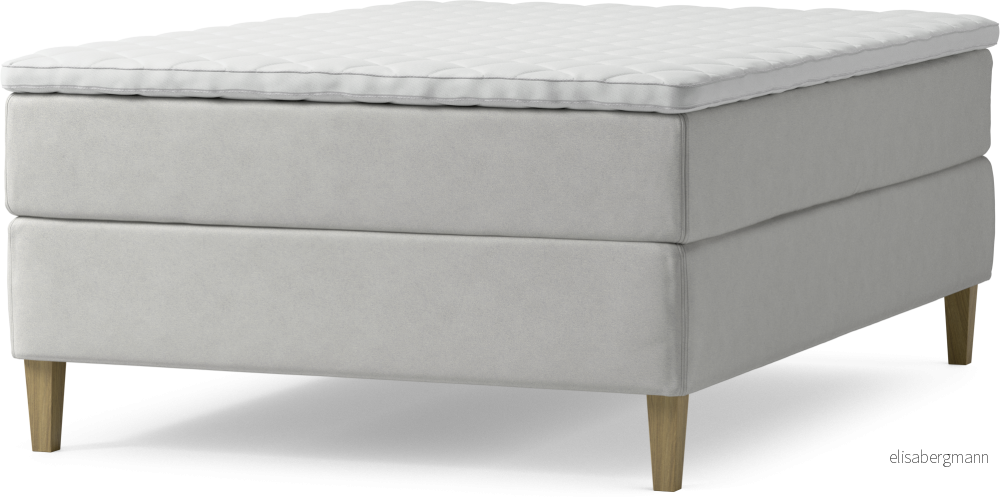 Delux Dream Kontinentalsäng, enkelsäng 140 cm med bäddmadrass och sängben 6xii4