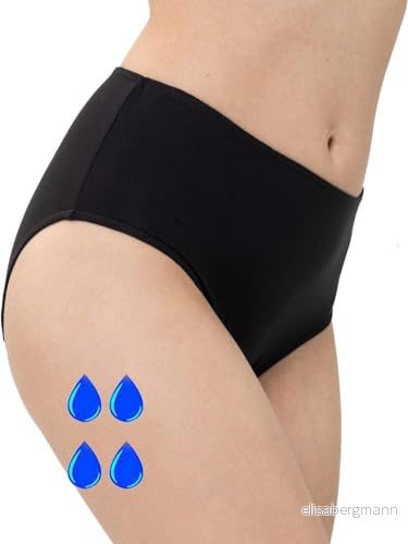 SliPss Urininkontinensunderkläder S Svart Hög midja Medelabsorption upp till 300 ml Motsvarar 1 engångsblöja Tvättbar och återanvändbar Diskret st. 8051272638769