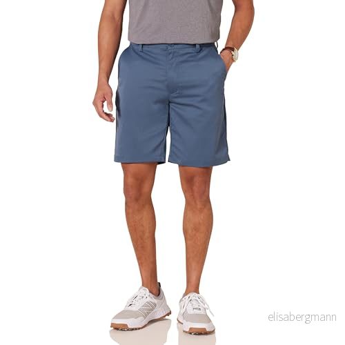 Amazon Essentials Herr Classic Fit Stretch Golf Short (Finns i stora och långa), Indigo, 40 195111834597
