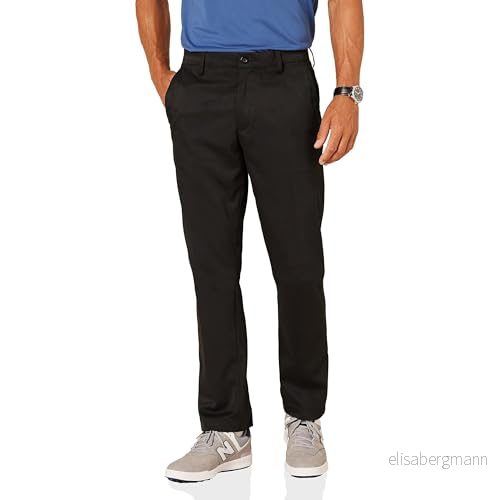 Amazon Essentials mäns rak passform stretchgolfbyxor, svart, 31 W x 29 L 195111826172