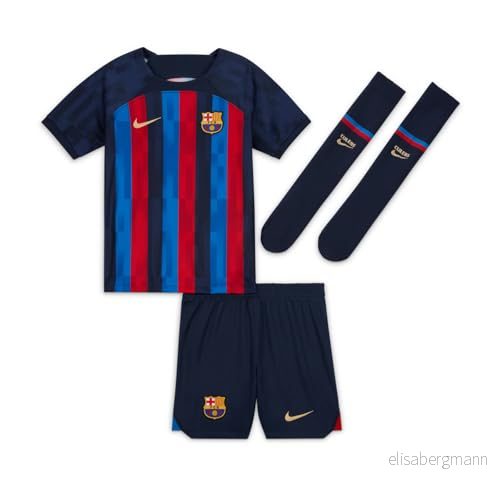 Nike FCB LK NK DF HM kit FC utrustning Barcelona, Obsidian/Sesame, L blandad, Obsidienne/Sesame, 195867276597