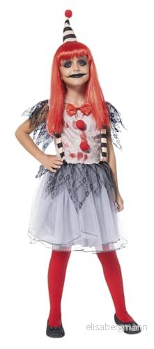Rubies Blodclown Kostym Skrämmande Clown för Flickor och Pojkar, Klänning Hatt, Officiell Licens, Halloween Barn 8422971899193