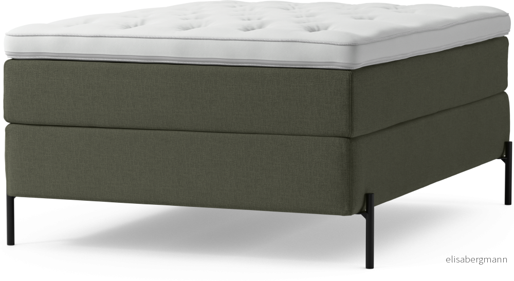 Delux Dream Kontinentalsäng, enkelsäng 140 cm med bäddmadrass och sängben 82Iub