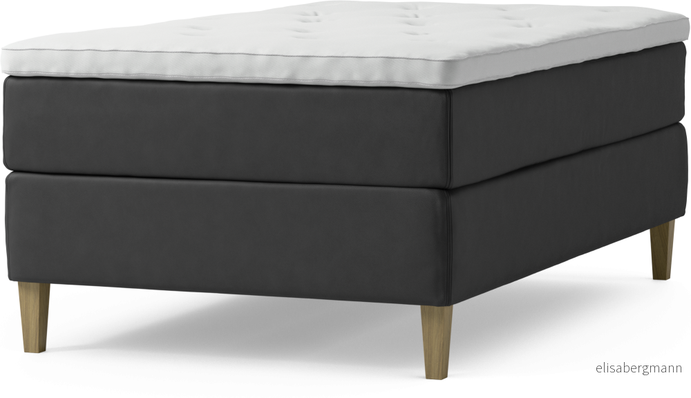 Delux Dream Kontinentalsäng, enkelsäng 120 cm med bäddmadrass och sängben 2yv2B