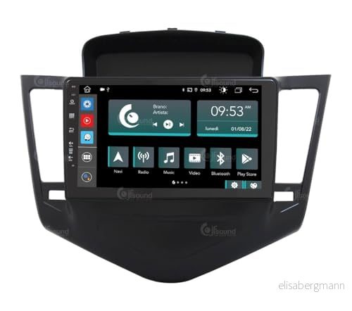Specifik bilradio för Chevrolet Cruze 2009 11 svart Android GPS Bluetooth WiFi USB DAB+ Touchscreen 9" 8core Carplay AndroidAuto 8059307175869