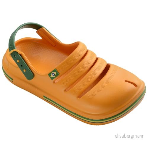 Havaianas pojkar unisex barn träsko Brasilien sandal, gUL, 10/11 UK barn, Child 7909989263457