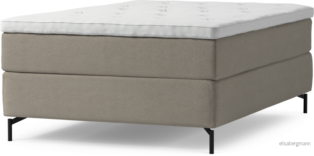 Delux Dream Kontinentalsäng, enkelsäng 140 cm med bäddmadrass och sängben KBVdQ
