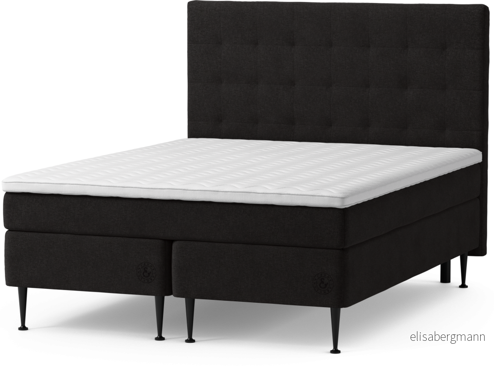 Asperö Comfort Kontinentalsäng, dubbelsäng med bäddmadrass Comfort och sängben IeMdk