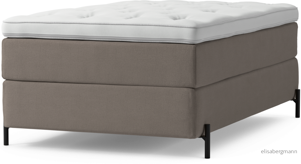 Delux Dream Kontinentalsäng, enkelsäng 120 cm med bäddmadrass och sängben Al0y4