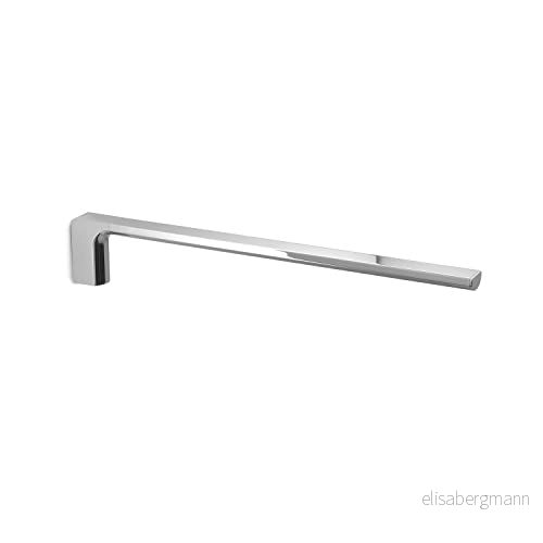 GEDY Kuala Lumpur Handdukar Badrum med en fast arm i rostfritt stål, Krom, Mått 6,6 x 2,6 41 cm och vikt 0,385 kg 8003341308387