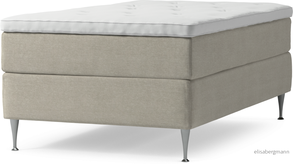 Delux Dream Kontinentalsäng, enkelsäng 120 cm med bäddmadrass och sängben Bqjur
