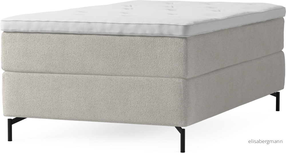 Delux Dream Kontinentalsäng, enkelsäng 120 cm med bäddmadrass och sängben pMthq