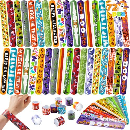72 snäpparmband, klapparmband, halloweenarmband, för pojke och flicka, give aways, vikbart armband, Plast 840165803722