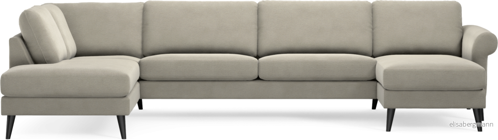 Bridge 3-sits soffa med divan vänster och schäslong höger dldQU