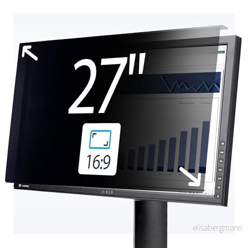 StarTech.com 27 tum 16:9 datorskärm, sekretesskärm, hängande akrylfilter, skärmskydd, 30 grader. 65030901949