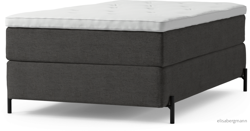 Delux Dream Kontinentalsäng, enkelsäng 120 cm med bäddmadrass och sängben LShXd