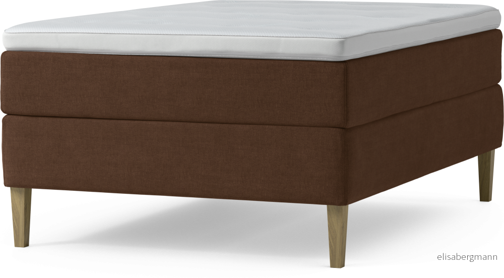 Delux Dream Kontinentalsäng, enkelsäng 140 cm med bäddmadrass och sängben 1kGMo