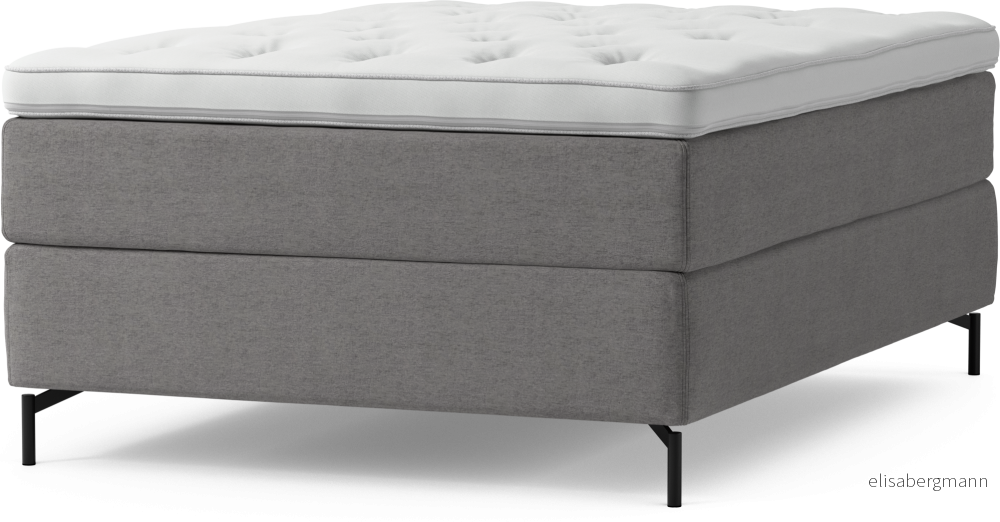 Delux Dream Kontinentalsäng, enkelsäng 140 cm med bäddmadrass och sängben bAZnw