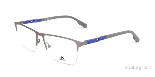 adidas Sport herr SP5068 Prescription Eyewear Frames, matta ljus ruthenium, 55, Matt 55 889214485663
