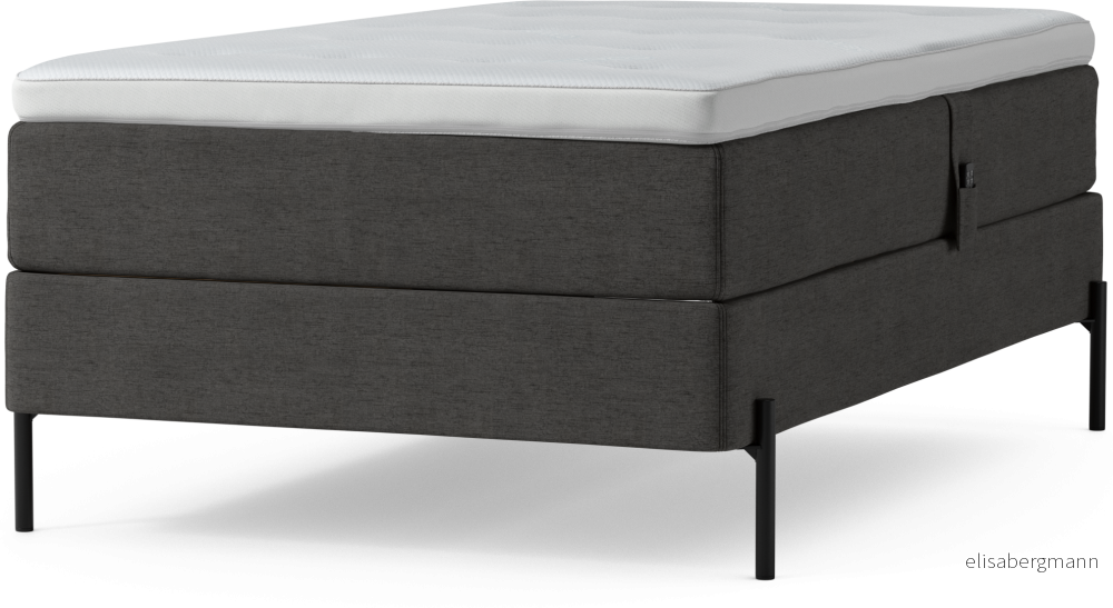Delux Dream Ställbar säng, enkelsäng med bäddmadrass och sängben kW8rc