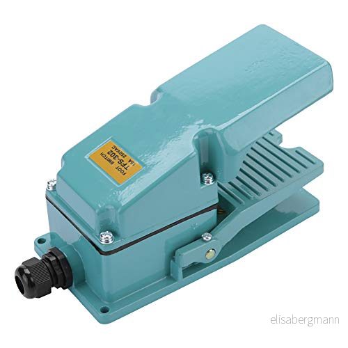 AC 250 V 15 A fotpedalomkopplare, elektrisk momentär fotpedalbrytare halkfri aluminiumsnäcka mekanisk livslängd 1 000 gånger 736077947466