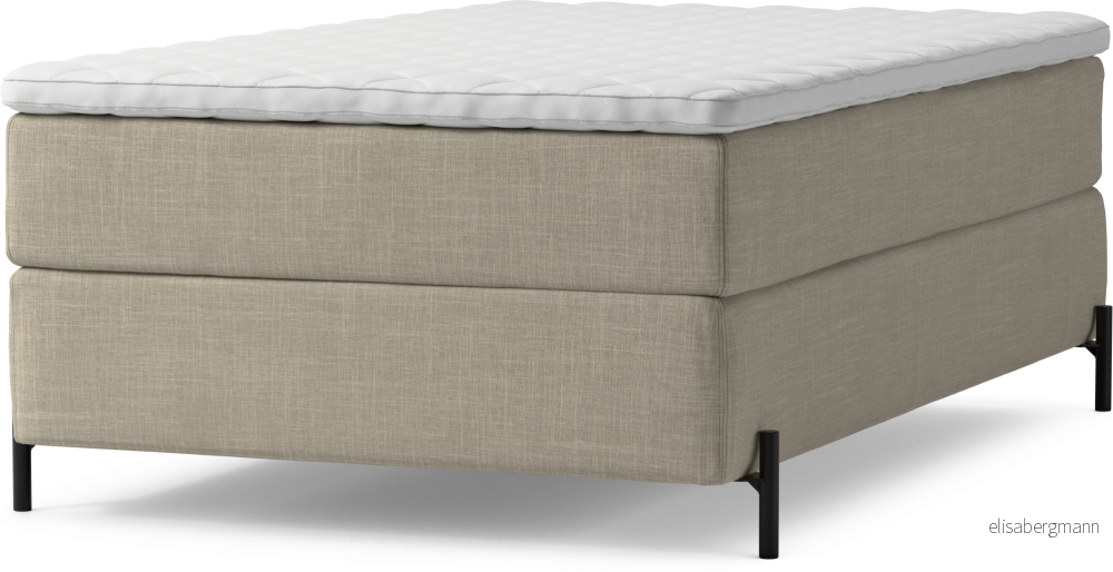 Delux Dream Kontinentalsäng, enkelsäng 120 cm med bäddmadrass och sängben hPi3e