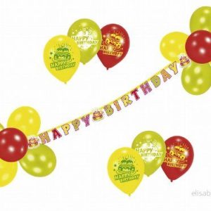 Riethmüller 450283 deko set Happy Birthday, girlang och 17 ballonger 4009775429845 Riethmüller 450283 deko set Happy Birthday, girlang och 17 ballonger 4009775429845