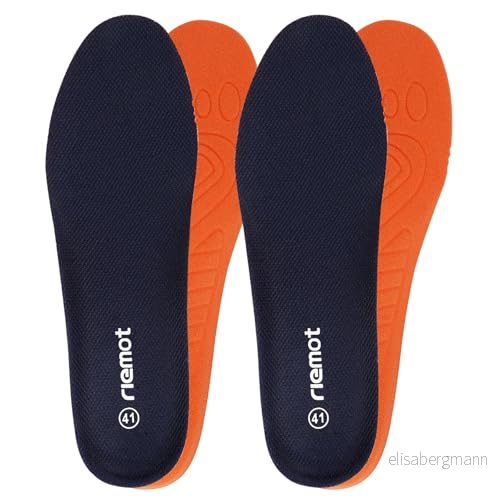 riemot innersulor för kvinnor och män, mjuka skoinlägg, komfort, inlägg, sport, arbetsskor, sneakers, stövlar, vandringsskor, marinblå, 43 6975058037398