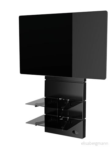 Meliconi GHOST Design 3500 Rotation Svart Matt Väggfäste 32" till 70", vesa 200, 300, 400 mm 8006023303540
