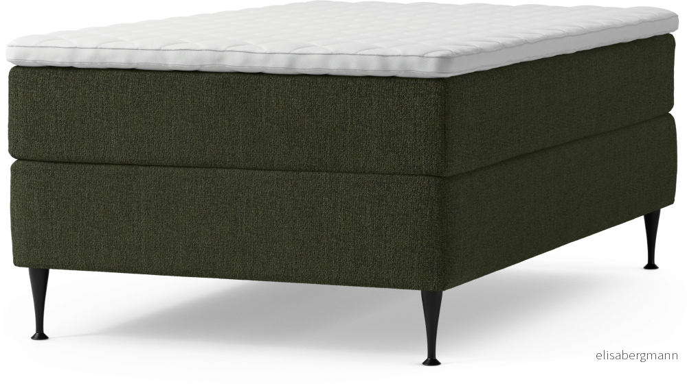 Delux Dream Kontinentalsäng, enkelsäng 120 cm med bäddmadrass och sängben ieRCx