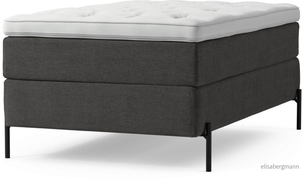 Delux Dream Kontinentalsäng, enkelsäng 120 cm med bäddmadrass och sängben RZpze