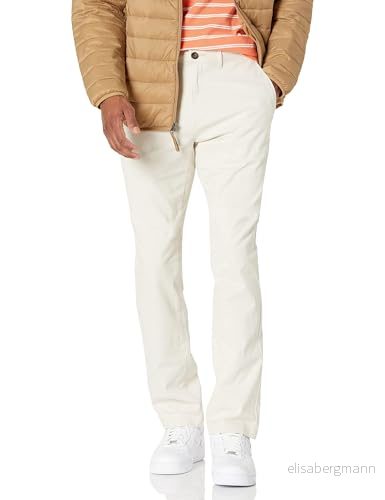 Amazon Essentials mäns slim fit casual stretch chinos byxa, sten, 42 B x 32 L 191770605653