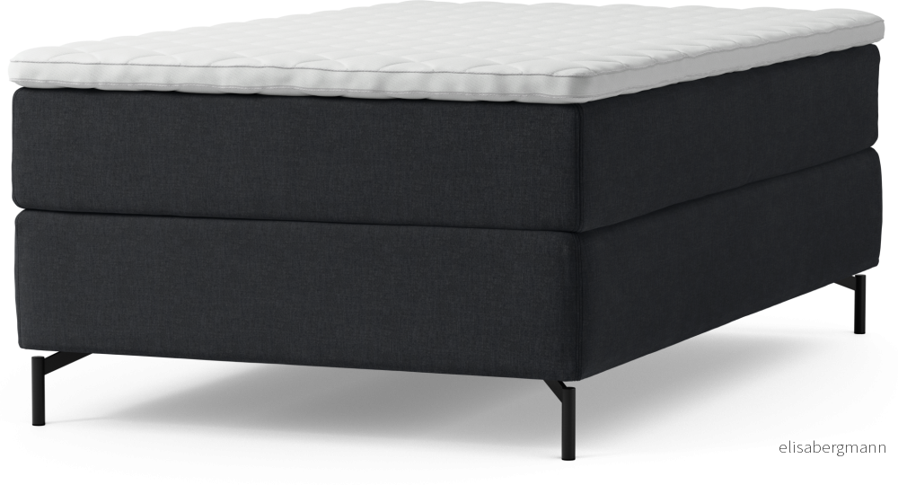 Delux Dream Kontinentalsäng, enkelsäng 120 cm med bäddmadrass och sängben EdUAg