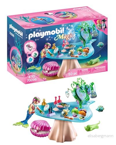 Playmobil 70096 Magic, Magical Mermaid World, Beauty Salon with Jewel Case, Toy Playset lämpligt för barn i åldrarna 4+ 4008789700964