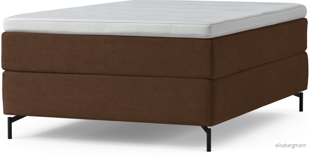 Delux Dream Kontinentalsäng, enkelsäng 140 cm med bäddmadrass och sängben EyvLO