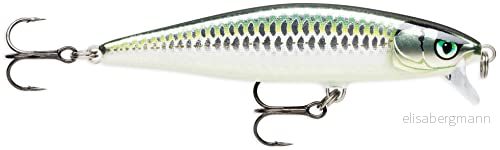 Rapala Flat Rap fiskedrag fiskeutrustning med Balsa konstruktion flytande sötvattensfiske simdjup 1,8 m storlek 8 cm/7g tillverkad i Estland Bleak 22677329468