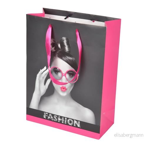 Homéa, Presentpåse papper handtag mode band H42 cm 3526781093170