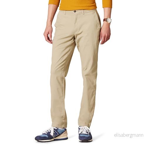 Amazon Essentials herr Skinny Fit casual stretch chino byxa, kakibrun, 32 B x 34 L 193548339104