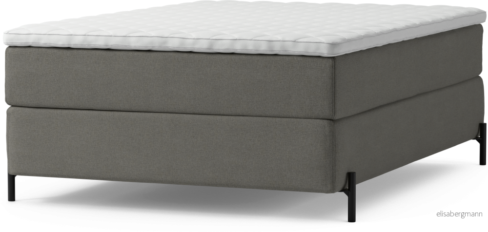 Delux Dream Kontinentalsäng, enkelsäng 140 cm med bäddmadrass och sängben K7I0i