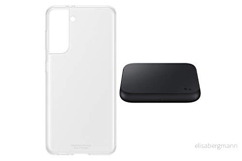 Samsung startpaket S21 klart fodral transparent inkl. trådlös laddare Pad P1300 4029164127367