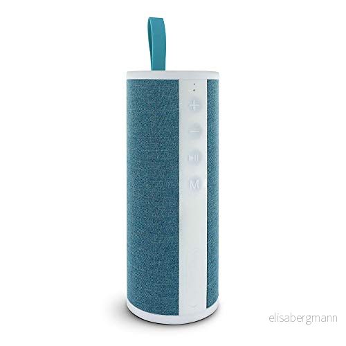 METRONIC 477089 Xtra Sound Bluetooth bärbar högtalare 12 W med ljudingång och 9 timmars batteritid grönt vitt 3420744770897