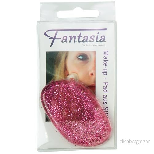 silikon Make Up Pad för att fästa foundation, kräm och flytande makeup silikonsvamp smink, allergi, mjuk svamp i rosa från Fantasia 4014491912731
