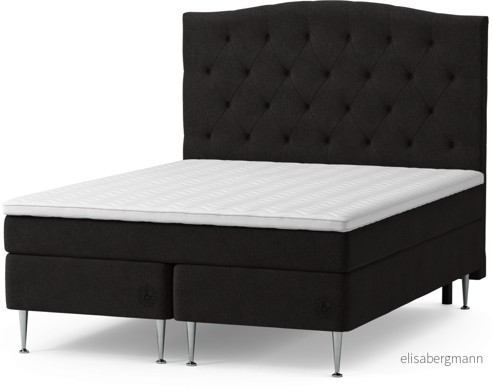 Asperö Comfort Kontinentalsäng, dubbelsäng med bäddmadrass Comfort och sängben lg3b7
