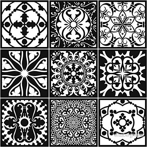 Karo cement väggtatuering AzuljoS 10 x cm 9 delar 5415231257249