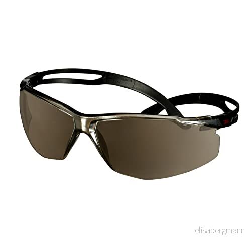 3M SecureFit 500 säkerhetsglasögon, svart ram, repskydd/anti dimma, silver spegellins, SF509AF BLK 4054596869639