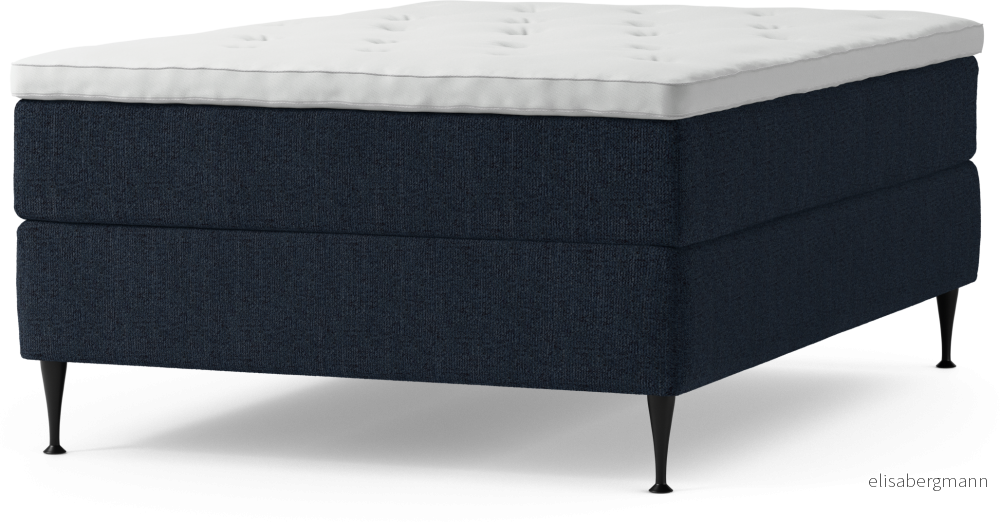Delux Dream Kontinentalsäng, enkelsäng 140 cm med bäddmadrass och sängben Ckyoy
