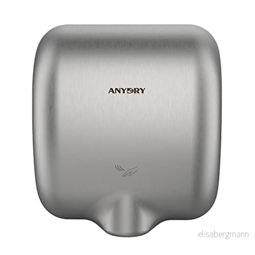 anydry 2800 klassisk elektrisk handtork automatisk 812 sekunder snabbtorkande väggmontering borstat rostfritt stål 14001650 W. 746362574482