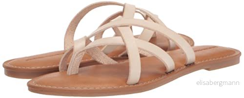 Amazon Essentials dam strappy Slide platt sandal, ljusbeige, 7 196433169817